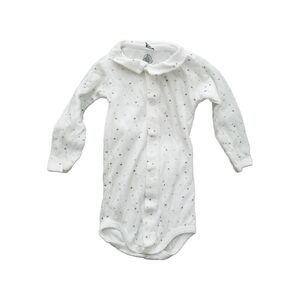 Petit Bateau 9m Baby Star Patterned Long Sleeve Bodysuit